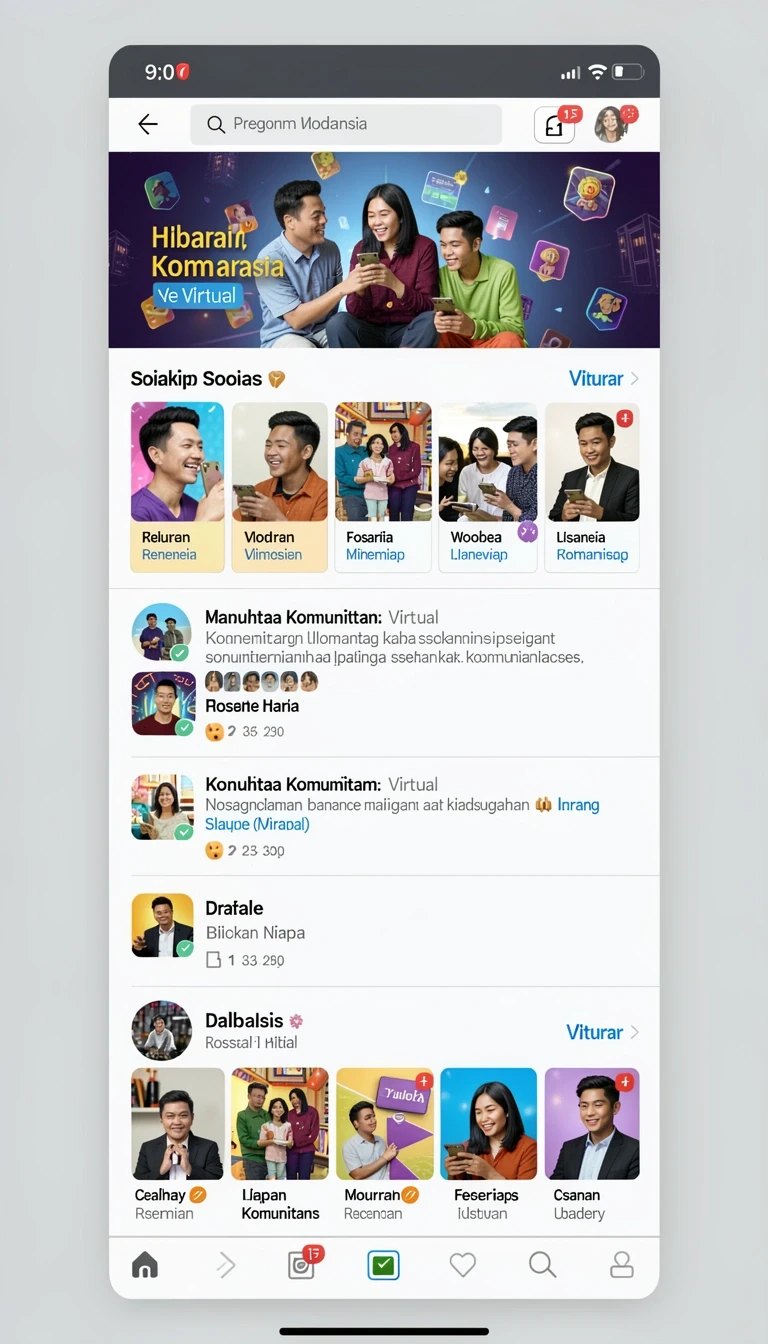 Tampilan antarmuka beras889 di Android